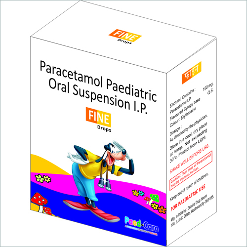Paracetamol Paediatric Oral Suspension IP - 120ml 24 Months Expiry | Fast Relief Accurate Dosage Pleasant Taste Child-Friendly Safe Effective