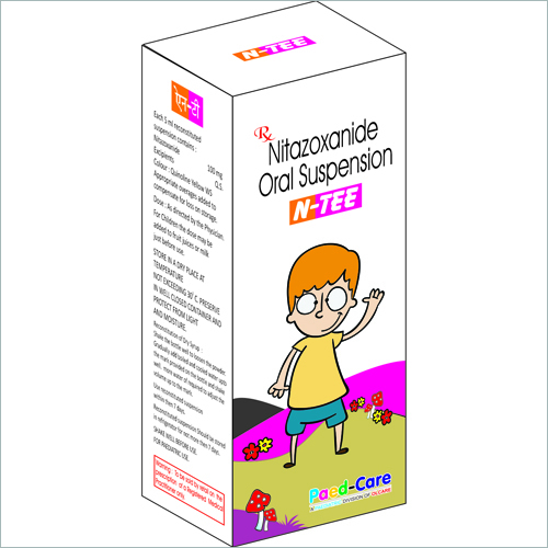 N-TEE Syrup - 100ml Oral Suspension, Nitazoxanide | Fast Relief, Pleasant Taste, Safe for Children