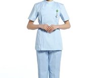 Anti wrinkle soft polyester nurse female hospital uniform fabric