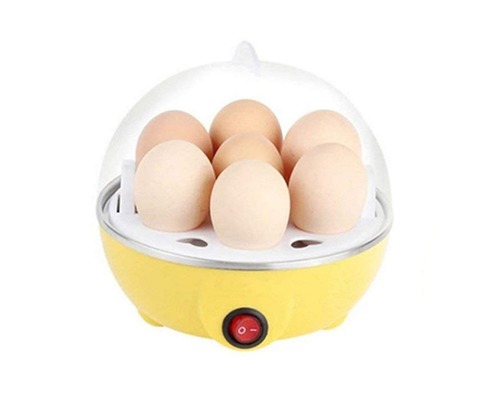 Egg Boiler Electric Automatic Off 7 Egg Poacher for Steaming Cooking Boiling (Multicolor)
