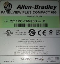 ALLEN BRADLEY PANEL VIEW PLUS 2711PC-T6M20D