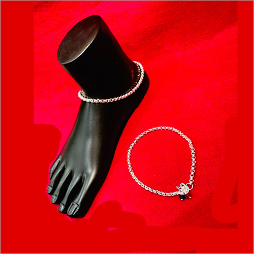 Ladies Artificial Silver Anklet