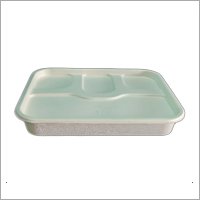 Bio Degradable Disposable 4 Compartment Meal Tray Lid