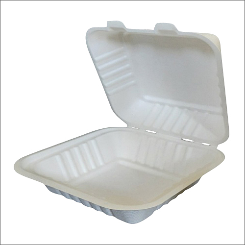 6x6 Inch Bio Degradable Disposable Clamshell