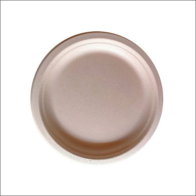 9 Inch Plain Bio Degradable Disposable Plate