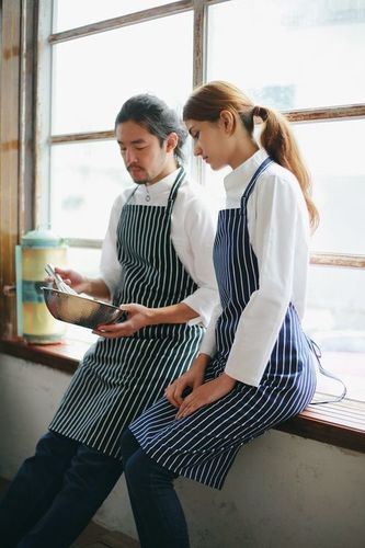 Striped hotel polyester uniform fabric