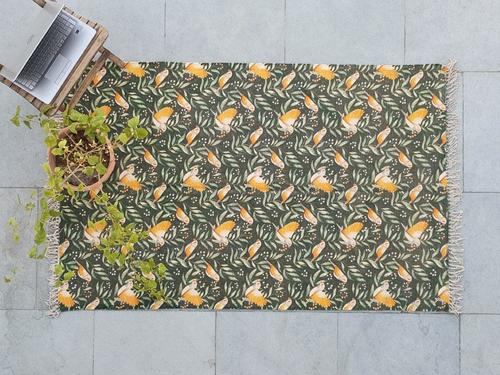 Rectangular Cotton Printed Rug