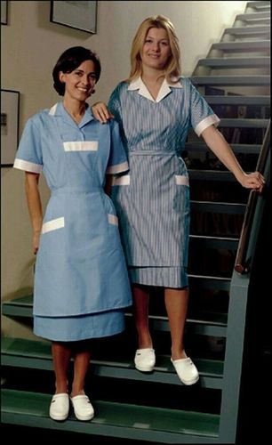 Housekeeping uniform fabric polyester