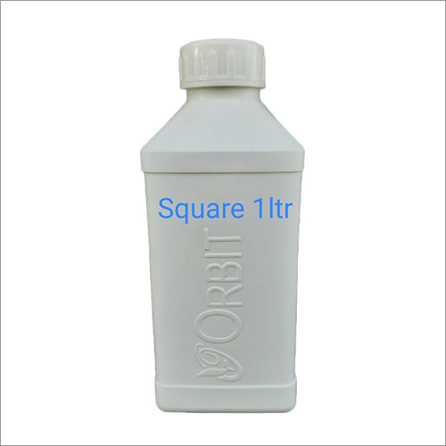 Any Color 1 Ltr Square Plastic Bottle