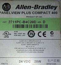 ALLEN BRADLEY PANEL VIEW PLUS 2711P-B4C20D