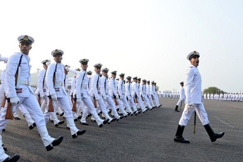 Navy uniform fabric polyester