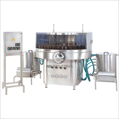 Semi Automatic Rotary Bottle Washing Machine By N K INDUSTRIES