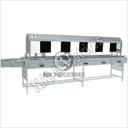 Manual Vial Bottle Inspection Machine With Black And White Board