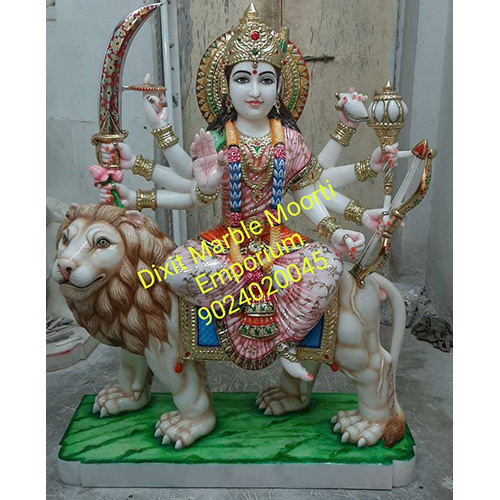 Mata Durga Marble Statue