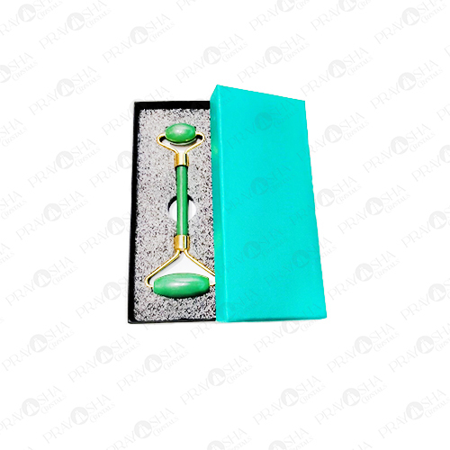 Prayosha Crystals Green Jade Roller With Box