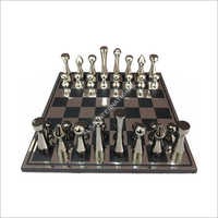 Metal Players Fancy Chess Board Set