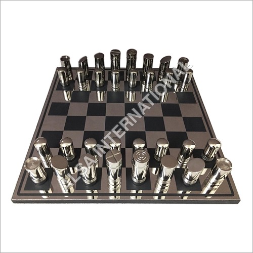 Metal Players And High Quality Chess Board By ALSA INTERNATIONAL