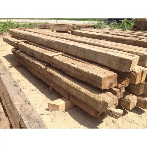 Reclaimed Oak Barnwood Beams Raw Lumber Material