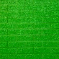 3D Self Adhesive Green Brick Wall Sticker