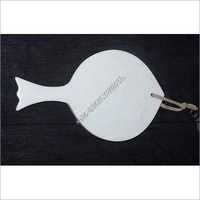 Customized White Marble Fish Chopping Board