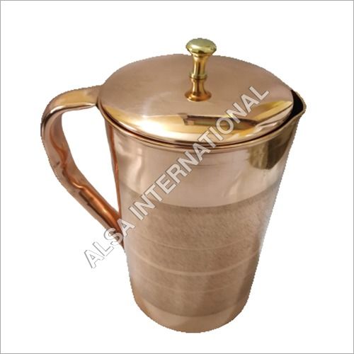 Pure Copper Jug with Silver Touch Copper