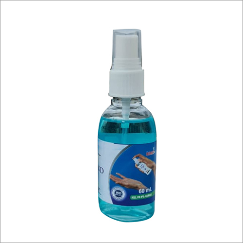 60 ML Spray Hand Sanitizer - Alcohol Liquid, 60 ml | Suitable for All Ages, Personal Safety Care, 1-2 Years Shelf Life, Store in Dry Place