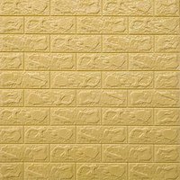 3D Self Adhesive Yellow Brick Wall Sticker