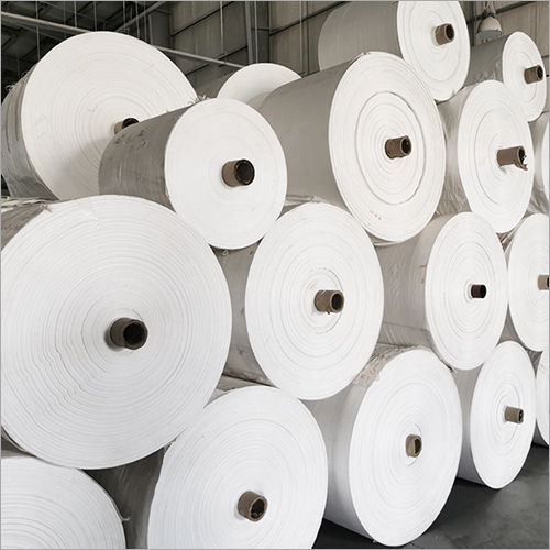 White Pp Woven Plain Fabric