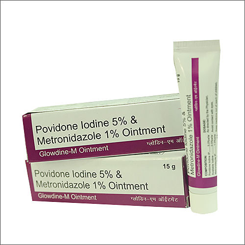 15g Glowdine - M Ointment Povidone Iodine 5% And Metronidazole 1% Gel