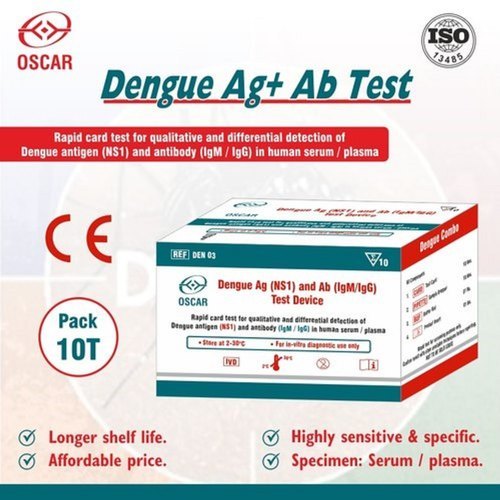 Oscar Plastic Dengue Antigen and Antibody Test Kits