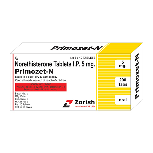 5mg Primozet-N Norethisterone Tablets IP