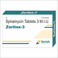 Zoritox-3 MIU Spiramycin Tablets