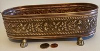 ANTIQUE BRASS PLANTER