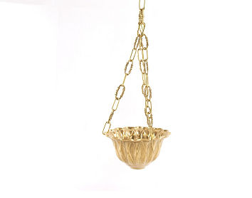 BRASS ROUND PLANTER