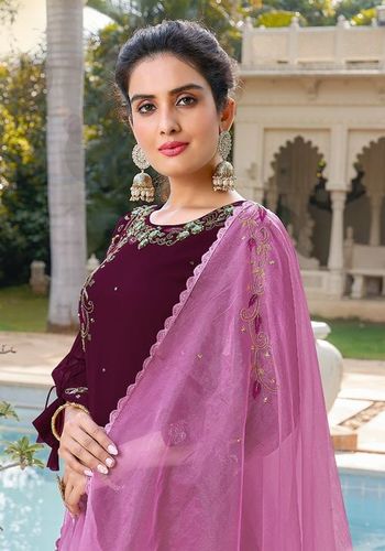 Rivaaz Vol-3 - Pure Georgette Sharara Set with Zardosi Handwork | Available in M, L, XL, XXL Sizes, Washable, Printed Pattern for Ladies