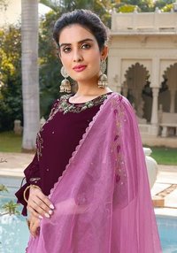 Rivaaz Vol-3 - Pure Georgette Sharara Set With Zardosi Handwork | Available In M, L, Xl, Xxl Sizes, Washable, Printed Pattern For Ladies