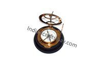 Antique Brass Sundial Compass