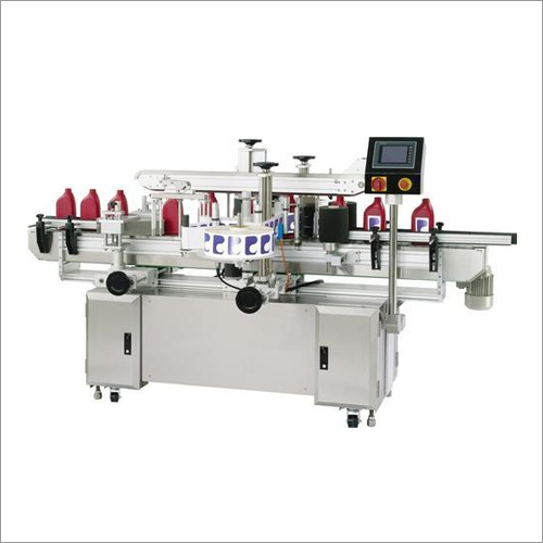 Lubricant Oil Can Double Side Labelling Machine