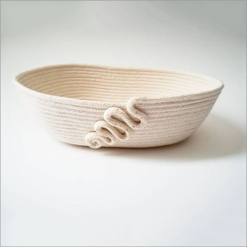 White Natural Jute Basket