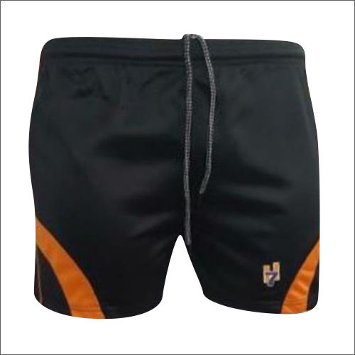 Mens Black Super Polly Shorts