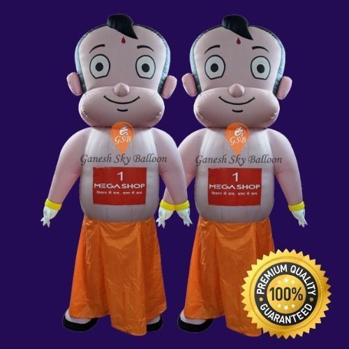 Customized Chota Bheem Advertising Inflatable Character 7 Feet  Ganesh Sky Balloon