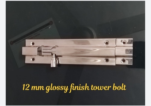 12 mm Glossy Finish Tower Bolt