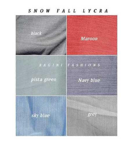Polyester Snowfall Lycra Fabric