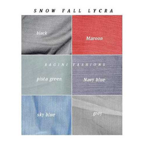 Polyester Snowfall Lycra Fabric