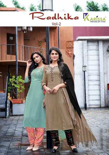Radhika Vol-2 Rayon Kurti Catalogue Set - Color: As Per Catalog