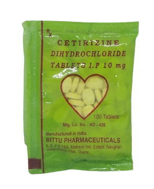 Cetirizine Dihydrochloride Tablets 10mg