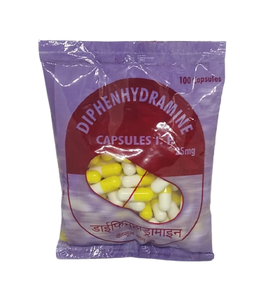 Diphenhydramine 25mg Capsules