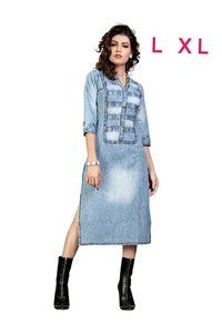 Ladies Denim Kurti