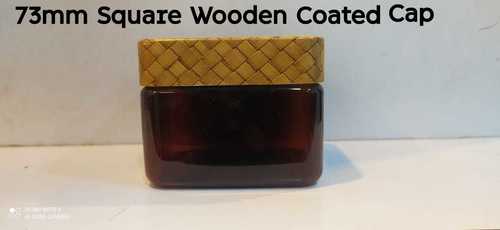 73mm Square Wooden Coated Cap