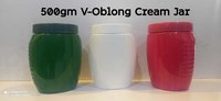 500gm V-Oblong Cream Jar